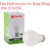 Đèn bulb trụ tròn 5w Rạng Đông