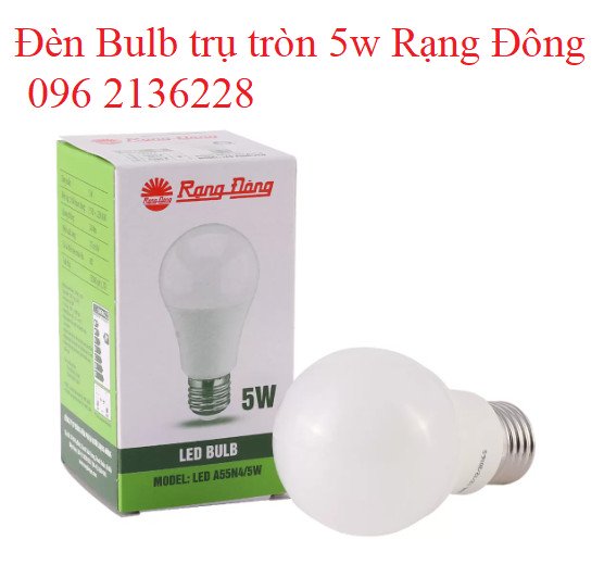 Đèn bulb trụ tròn 5w Rạng Đông